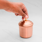Pure Copper Multipurpose Container | Copper Utensils for Kitchen | Matte Finish | 320ml
